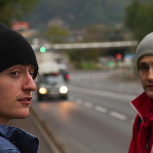 three friends longboarding the Danube cycling path